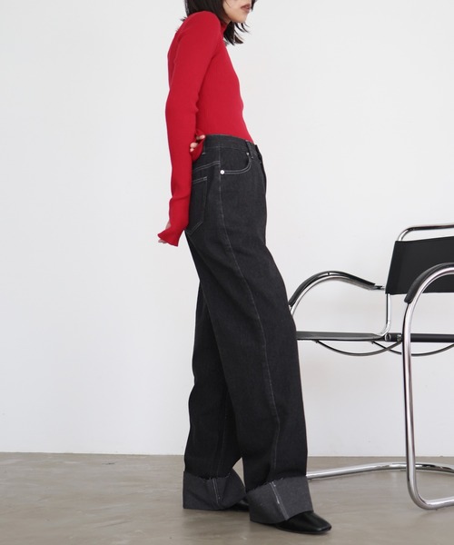 「hellam」 デニムパンツ SMALL インディゴブルー レディース