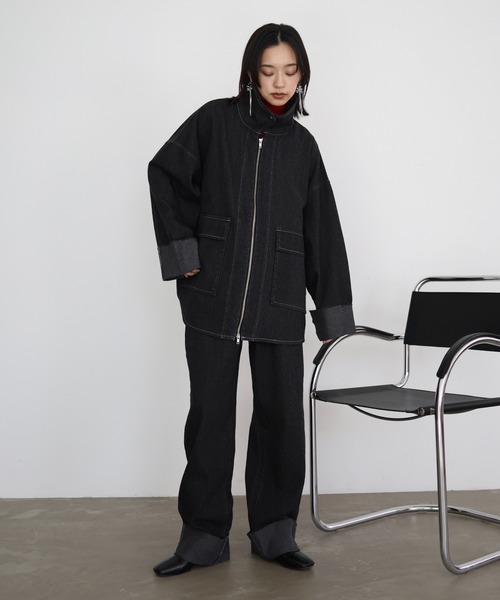 「hellam」 デニムパンツ SMALL インディゴブルー レディース
