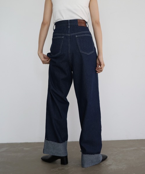 「hellam」 デニムパンツ SMALL インディゴブルー レディース
