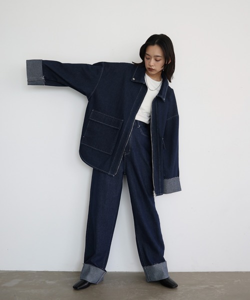 「hellam」 デニムパンツ SMALL インディゴブルー レディース