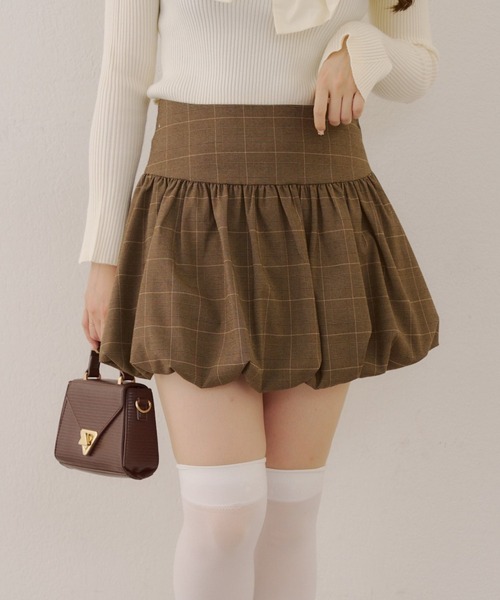 ANOTHER BRANCH OLIVE des OLIVE スカート バルーンミニスカート