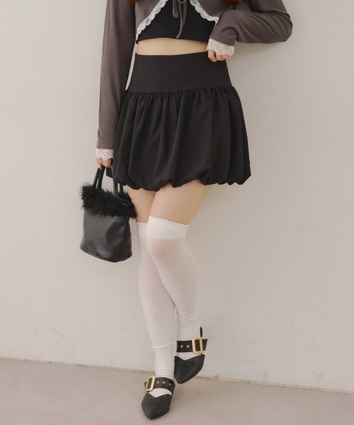 ANOTHER BRANCH OLIVE des OLIVE スカート バルーンミニスカート