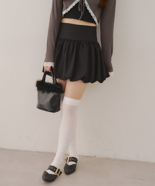 ANOTHER BRANCH OLIVE des OLIVE スカート バルーンミニスカート