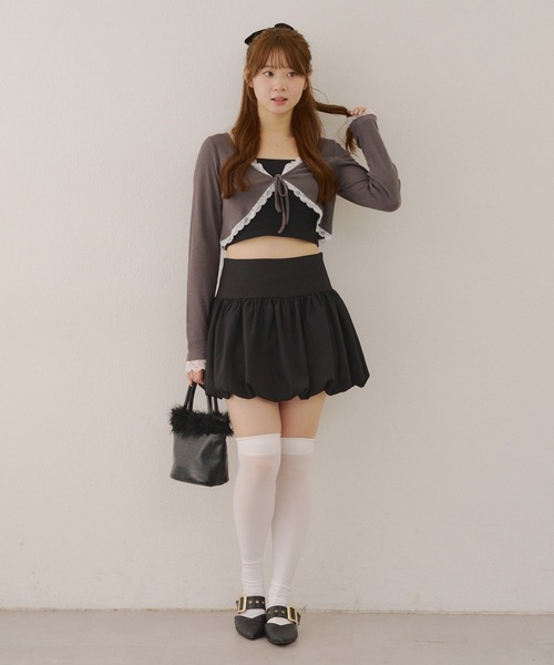 ANOTHER BRANCH OLIVE des OLIVE スカート バルーンミニスカート