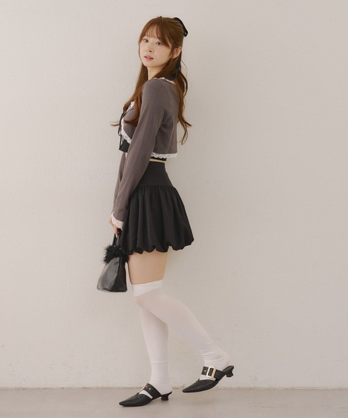 ANOTHER BRANCH OLIVE des OLIVE スカート バルーンミニスカート