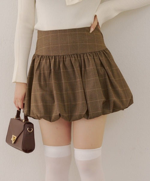 ANOTHER BRANCH OLIVE des OLIVE スカート バルーンミニスカート