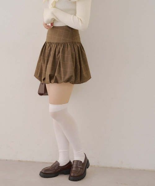 ANOTHER BRANCH OLIVE des OLIVE スカート バルーンミニスカート