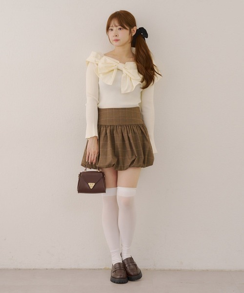 ANOTHER BRANCH OLIVE des OLIVE スカート バルーンミニスカート
