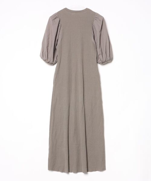 ADAM ET ROPE / 半袖ワンピース/タグ付/FREE/ポリエステル/GRY/GAE-51090-A ADAM ET ROPE'（アダムエロペ） 半袖ワンピース FREE グリーン