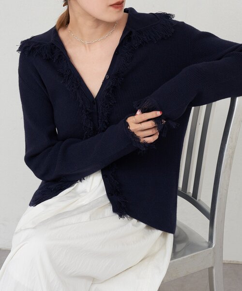 SHENERY（シーナリー） カーディガン フリンジカーディガン レディース