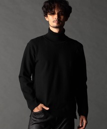 ニコルクラブフォーメン（NICOLE CLUB FOR MEN）/ヘリンボーン タートルネックニット NICOLE CLUB FOR MEN（ニコルクラブフォーメン） セーター ニット