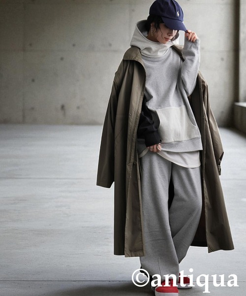 antiqua（アンティカ） ワイドパンツ スウェットパンツ ジャージ バイ