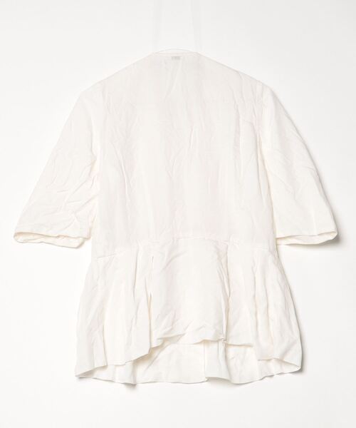 「COLUMN」 半袖ブラウス 38 ホワイト レディース_画像2