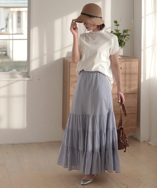 「Little＆More」 ストローハット L チョコ レディース_画像6