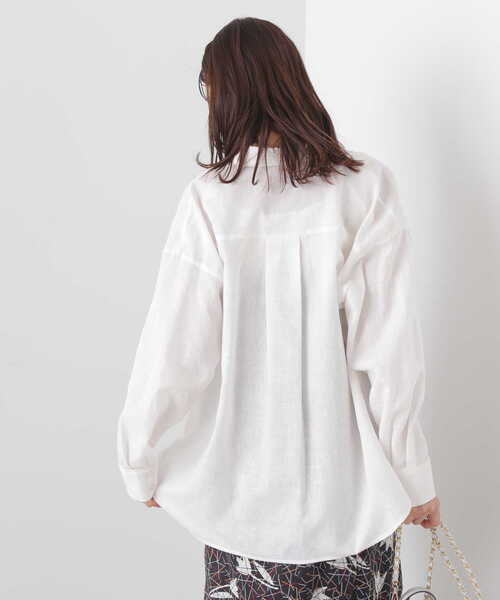 「N.（N. Natural Beauty Basic）」 長袖シャツ MEDIUM オフホワイト レディース