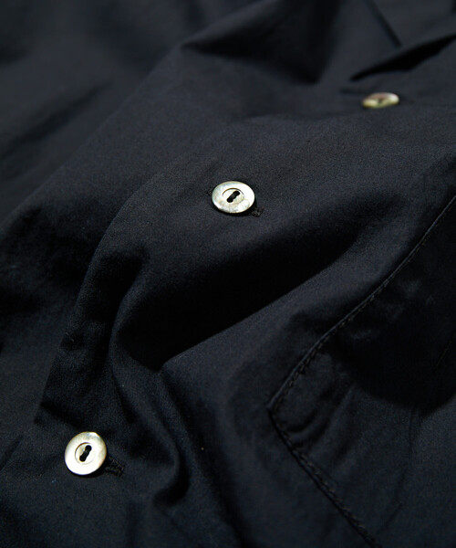 CAHLUMN（カウラム） シャツ Magazine Pocket Broadcloth Open Collar