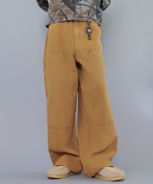 SPINNS（スピンズ） パンツ ダックバギーパンツ/ダブルニー/ワイド