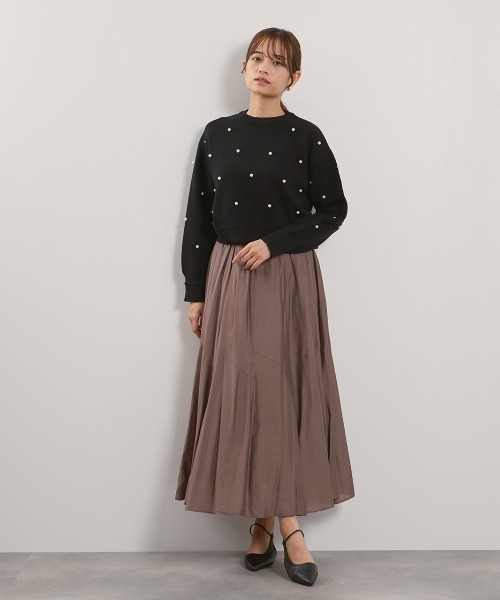 QUEENS COURT（クイーンズコート） スカート シルキーローンウエスト