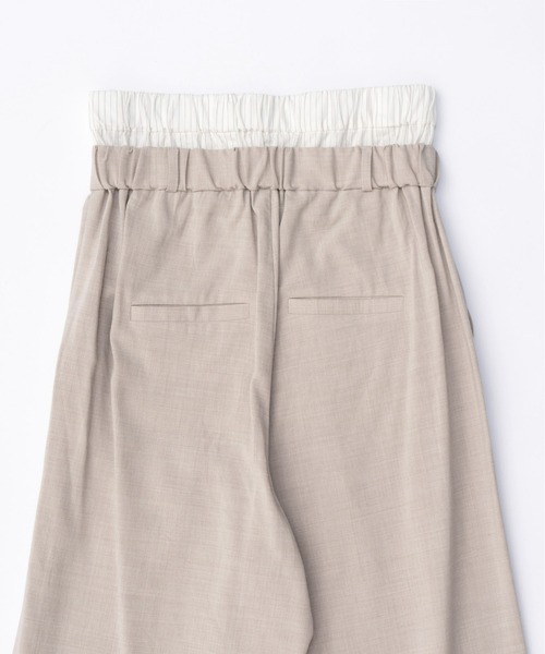 MAISON SPECIAL（メゾンスペシャル） スラックス 38 グレー レディース