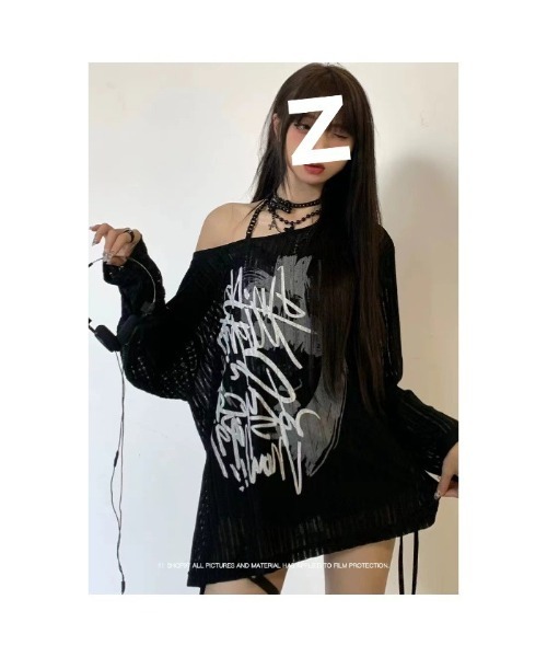 tシャツ Y2K ロゴプリント 長袖 レディース : ZOZOTOWN Yahoo!店