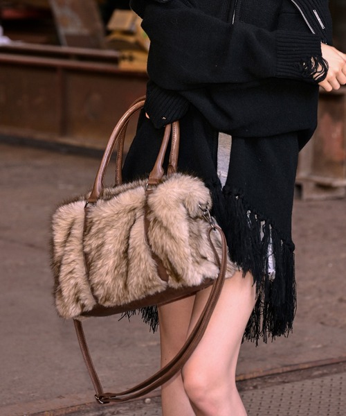 ACLENT（アクレント） ショルダーバッグ バッグ Fauxファーバッグ