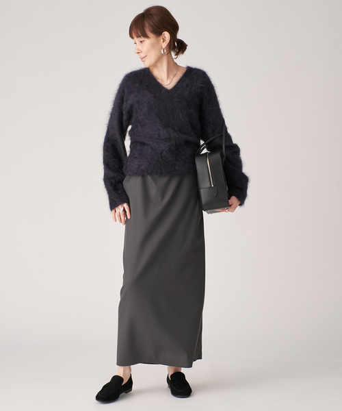 enrica（エンリカ） ニット セーター Vネックプルオーバー 1-tone