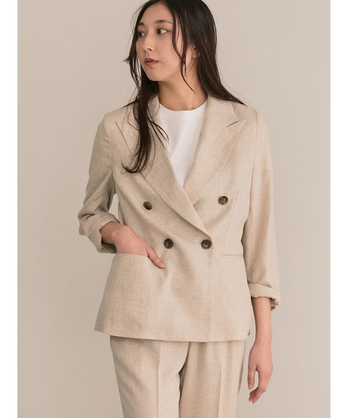 「TONAL」 ジャケット 38 ブラウン レディース_画像3