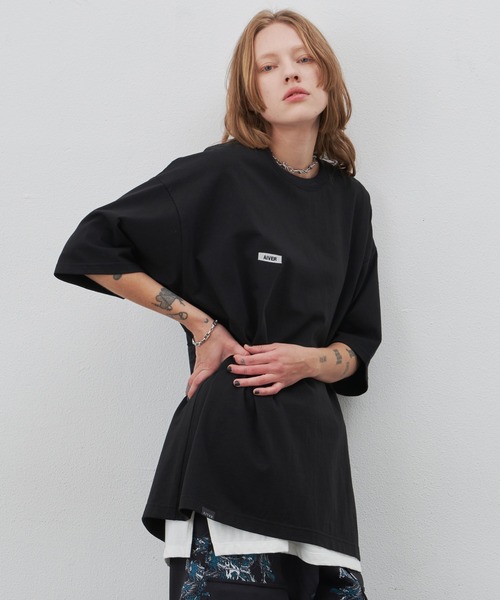 「AIVER」 半袖Tシャツ MEDIUM チャコールグレー メンズ_画像3