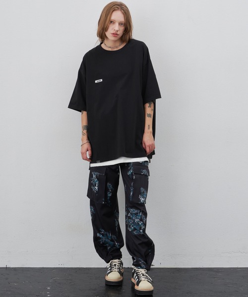 「AIVER」 半袖Tシャツ MEDIUM チャコールグレー メンズ_画像6