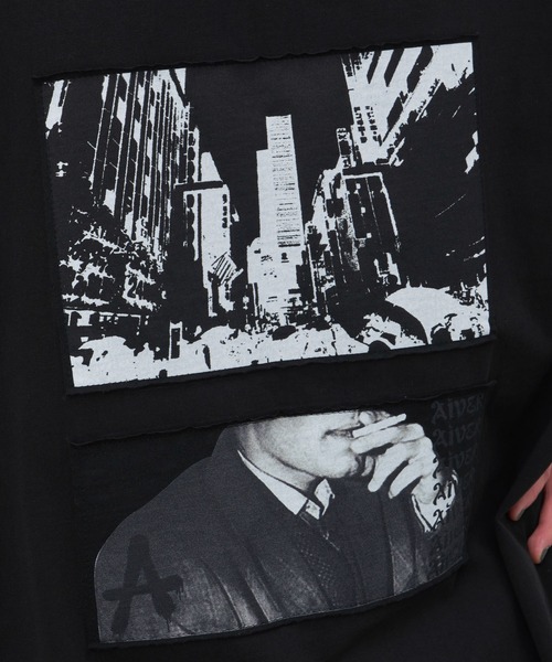 「AIVER」 半袖Tシャツ MEDIUM チャコールグレー メンズ_画像9