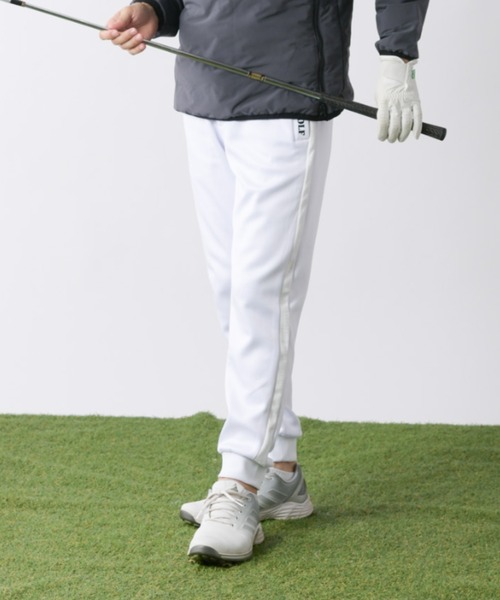 STELLA77GOLF パンツ ライン入りゴルフジョガーパンツ メンズ