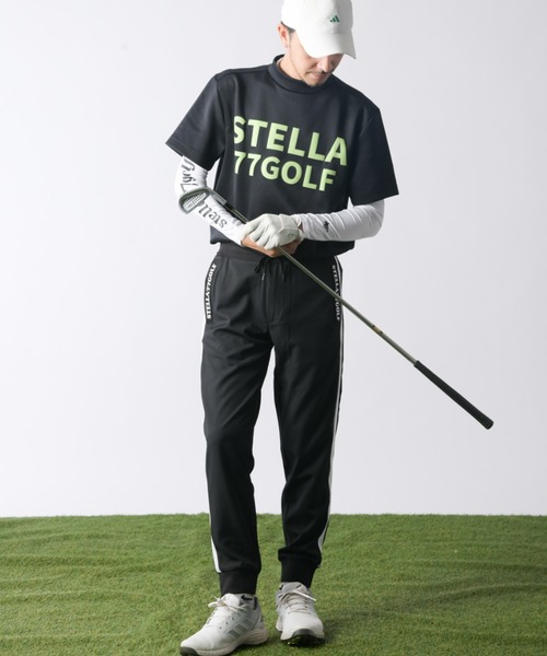 STELLA77GOLF パンツ ライン入りゴルフジョガーパンツ メンズ