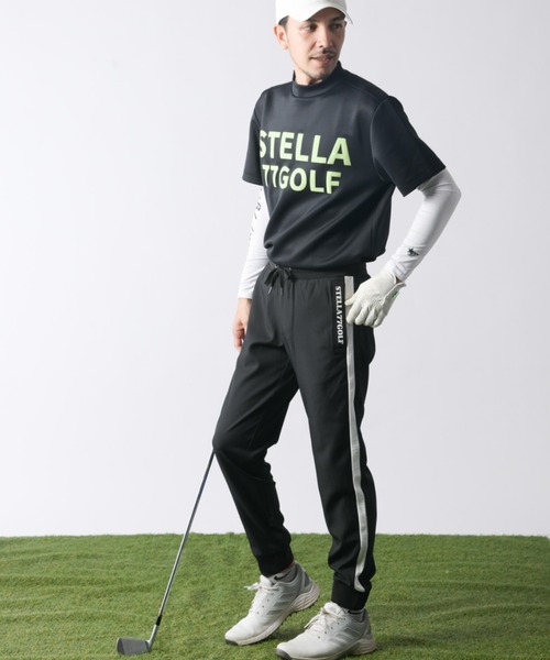 STELLA77GOLF パンツ ライン入りゴルフジョガーパンツ メンズ