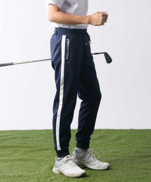STELLA77GOLF パンツ ライン入りゴルフジョガーパンツ メンズ