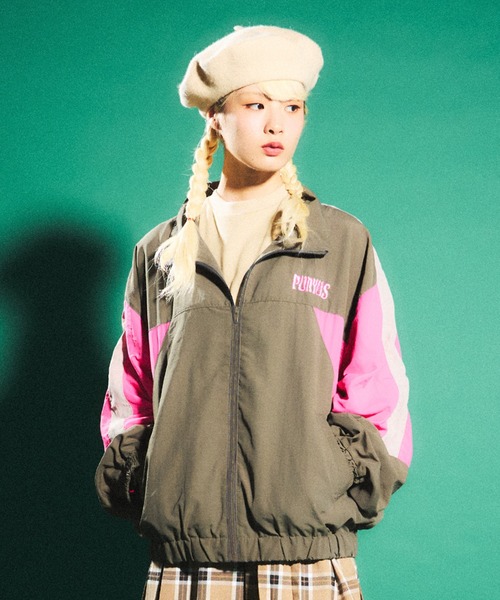 新品、プニュズブルゾン3サイズ PUNYUS（プニュズ） ナイロンブルゾン 3 ブルー レディース : ZOZOTOWN