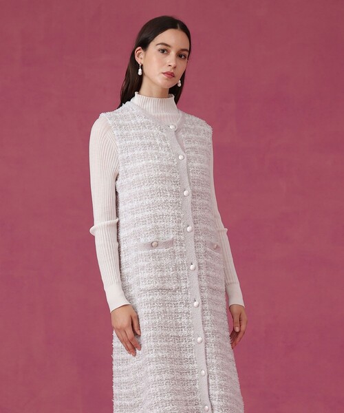 ANAYI（アナイ） ワンピース モールツイードワンピース : ZOZOTOWN