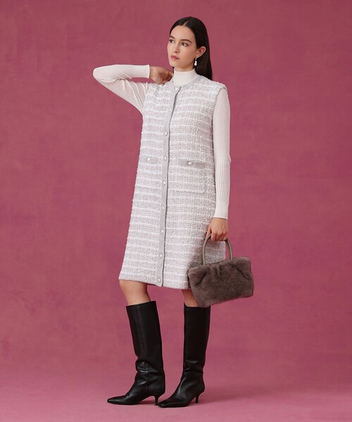 ANAYI（アナイ） ワンピース モールツイードワンピース : ZOZOTOWN