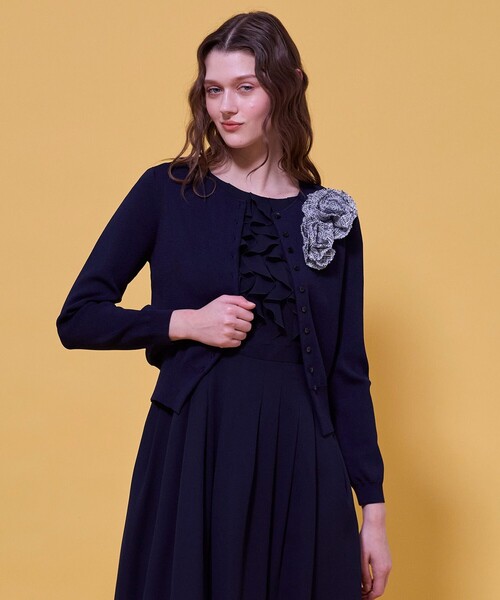 TOCCA（トッカ） カーディガン GLOW CORSAGE KNIT ニットカーディガン