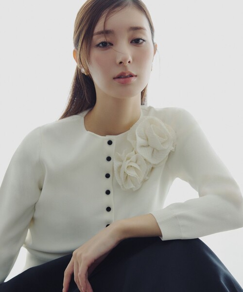 TOCCA（トッカ） カーディガン GLOW CORSAGE KNIT ニットカーディガン