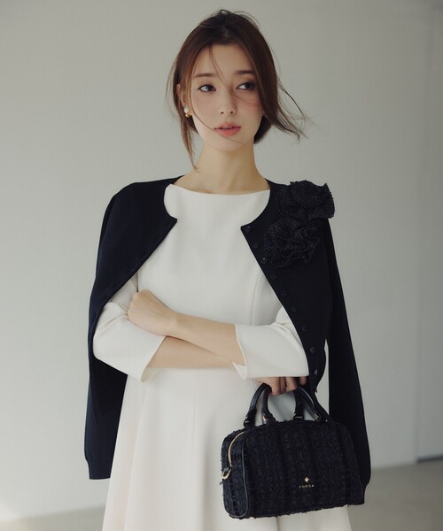 TOCCA（トッカ） カーディガン GLOW CORSAGE KNIT ニットカーディガン