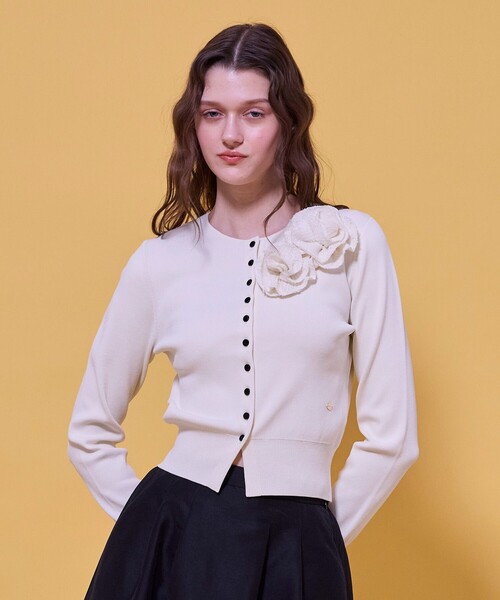 TOCCA（トッカ） カーディガン GLOW CORSAGE KNIT ニットカーディガン