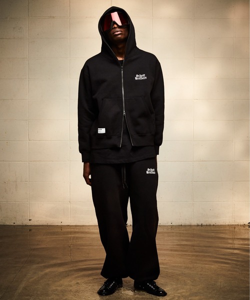 Schott ブラック　ジャージセットアップ Schott ブラック ジャージセットアップ 希少】Schott ショット