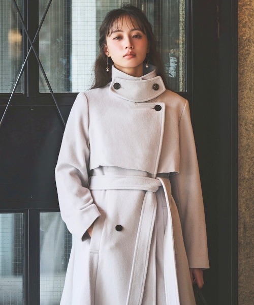 SWINGLE（スウィングル） ステンカラーコート コート ウールスタンド