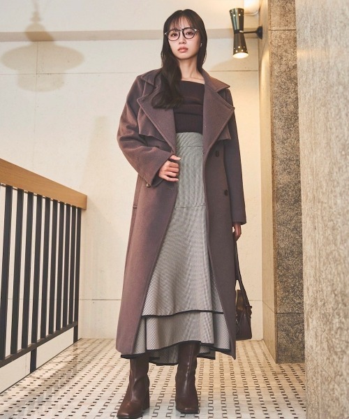 SWINGLE（スウィングル） ステンカラーコート コート ウールスタンド