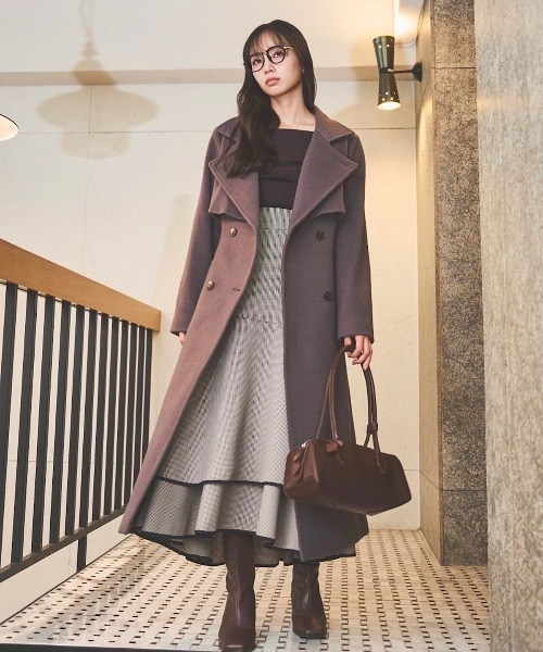 SWINGLE（スウィングル） ステンカラーコート コート ウールスタンド