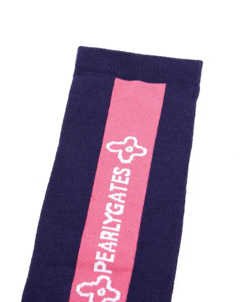 PEARLY GATES（パーリーゲイツ） 靴下 「PEARLY GATES」ロゴライン