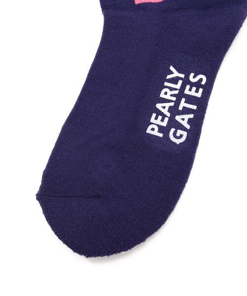PEARLY GATES（パーリーゲイツ） 靴下 「PEARLY GATES」ロゴライン