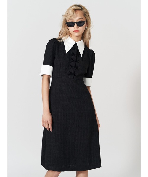 黒 ワンピース（袖タイプ：七分袖）のおすすめ人気商品一覧 通販