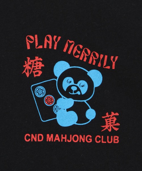 「Candy Stripper」 半袖Tシャツ 2 ブラック レディース_画像4