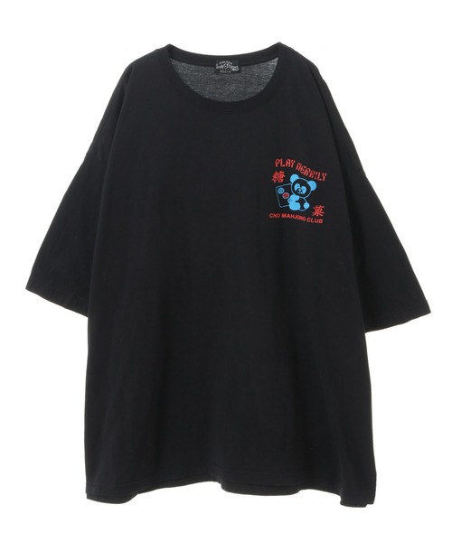 「Candy Stripper」 半袖Tシャツ 2 ブラック レディース_画像5